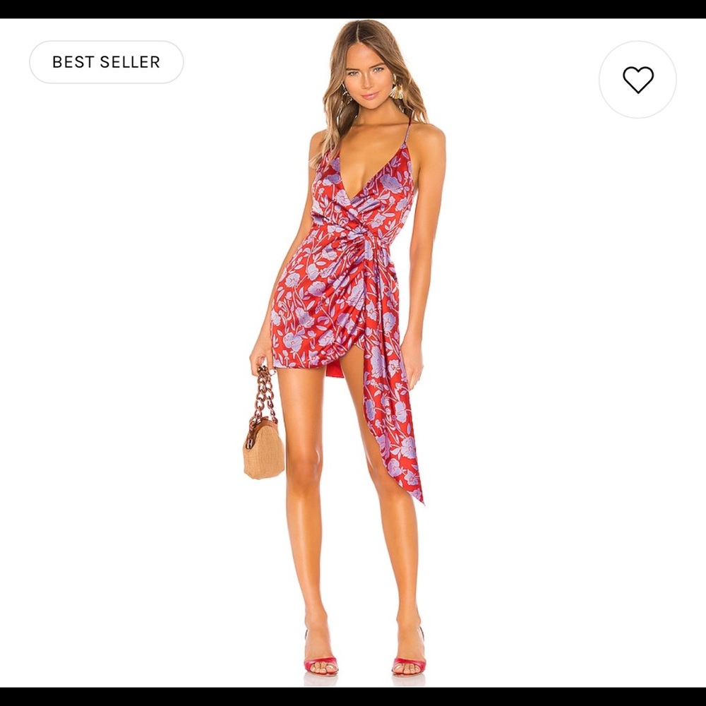 Kamala Mini Dress in Red & Purple Floral